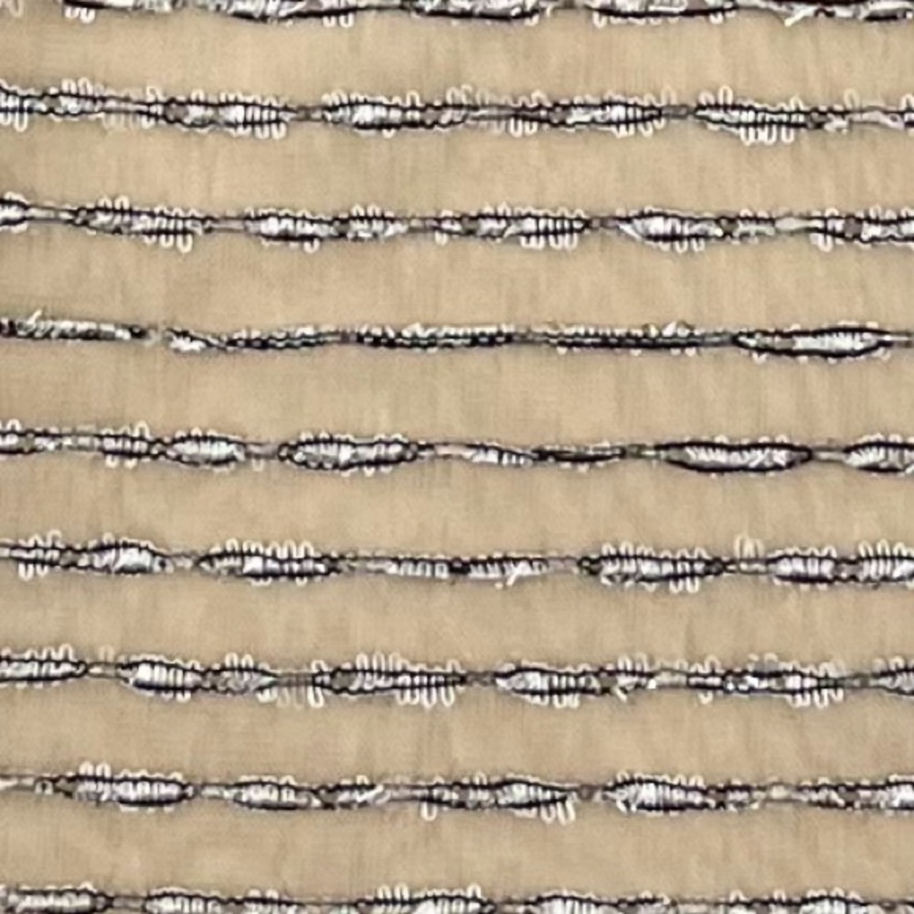 BCBGeneration Beige Shimmer Strapless Peplum Dres… - image 5